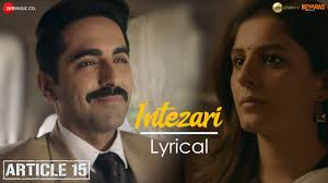 Intezari Lyrics in Hindi